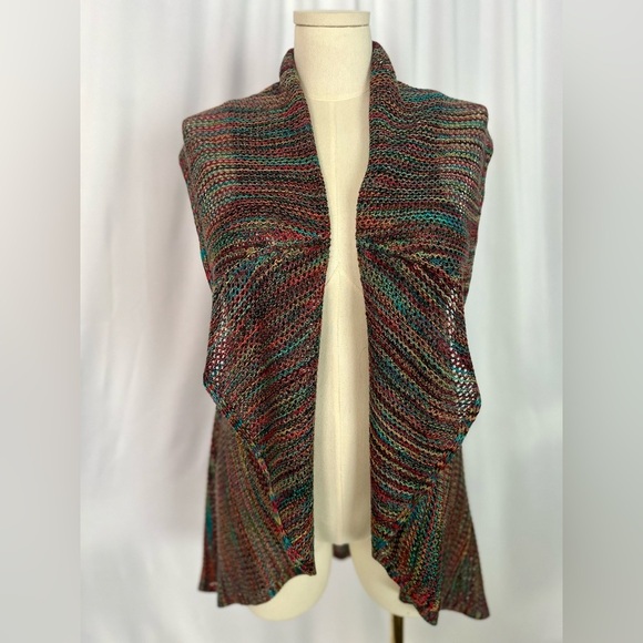 Studio JPR multicolor Knit Open Front Vest (775) - Picture 1 of 10